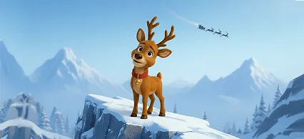 Reindeer: Mountain Peak scene